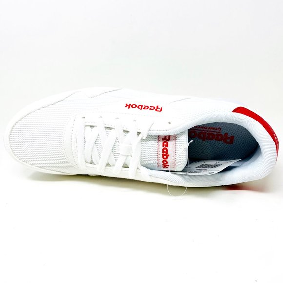 Reebok Royal Classic Jogger 3 White Red Mens Casual Sneakers EF7805 - Picture 4 of 5